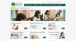 Desktop Screenshot of laboratoriohidalgo.com